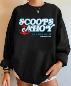 Scoops Ahoy Ice Cream Parlor Strange Things Hawkins Indiana Unisex Sweatshirt 1