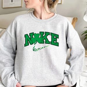 Shamrock St Patricks Day N1KE Swoosh Shirt