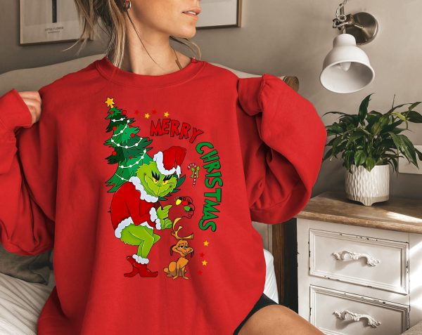Snow Grinch Christmas Sweatshirt Shirt