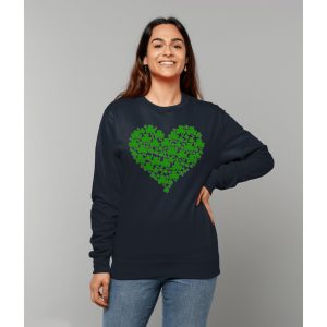 St Patricks Day Shamrock Heart Cute Irish Sweatshirt Sweater 3