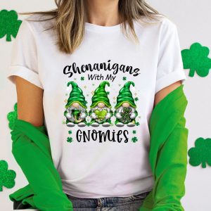 St Patricks Day Shenanigans With My Gnomies Lucky Shirt 1