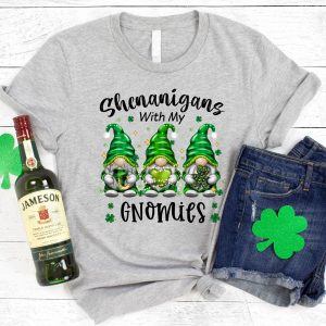 St Patricks Day Shenanigans With My Gnomies Lucky Shirt 5