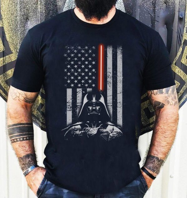 Star Wars Flag Darth Vader Dad Father’s Day Shirt