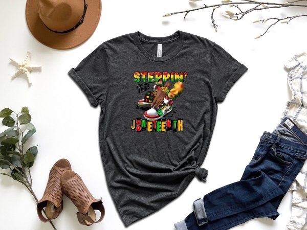 Steppin’ Into Juneteenth Black Lives Matter Civil Rights Shirt
