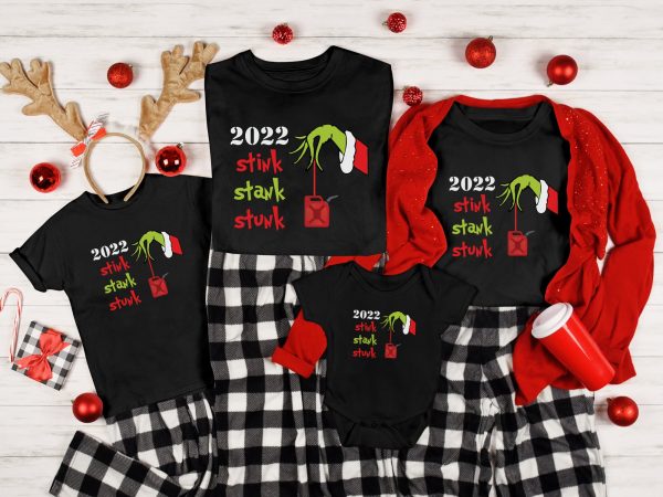 Stink Stank Stunk Matching 2022 Christmas Xmas Shirt