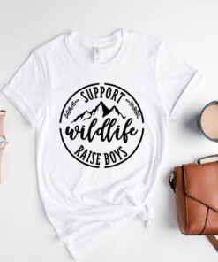 Support Wildlife Raise Boys Mothers Day Shirt 1 Support Wildlife Raise Boys Mothers Day Shirt 2