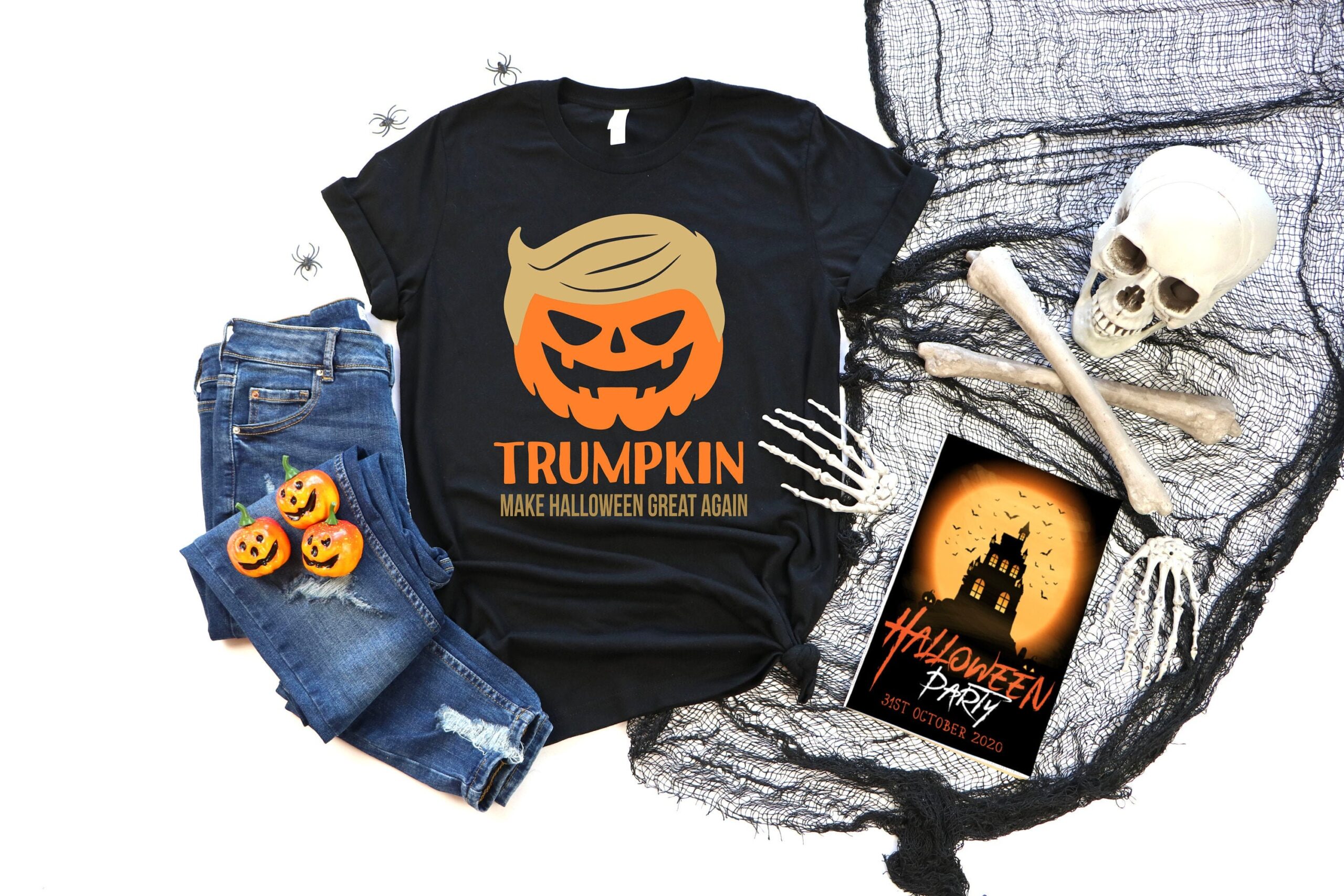 Trumpkin Trump 2024 Make Halloween Great Again Shirt