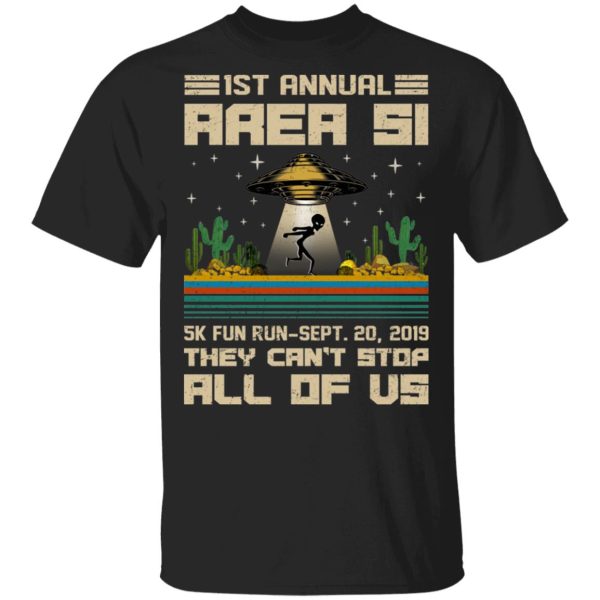 1st Annual Area Si 5K Fun Run Sept 20 2019 Shirt