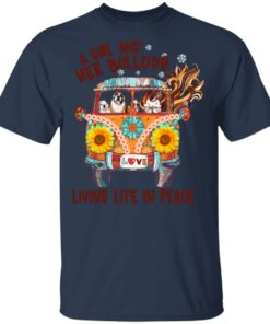 A Girl And Her Bulldog Living Life In Peace T-Shirts 2 A Girl And Her Bulldog Living Life In Peace T Shirts 11