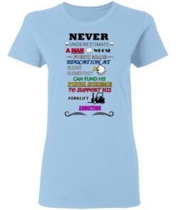 A Man Whose Fourth Grade Education At Elbert Elementary Support Forklift Addiction T-Shirts 1 A Man Whose Fourth Grade Education At Elbert Elementary Support Forklift Addiction T Shirts 10