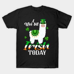 A wee bit Irish today Llama funny St. Patrick’s Day T-shirt