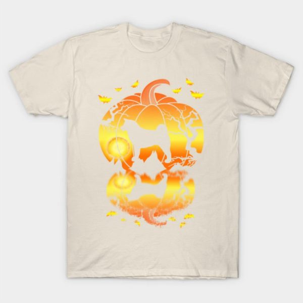 Akita dog Pumpkin Halloween T-Shirt