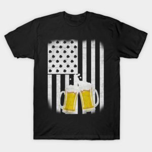 American flag beer funny St. Patrick’s Day T-shirt