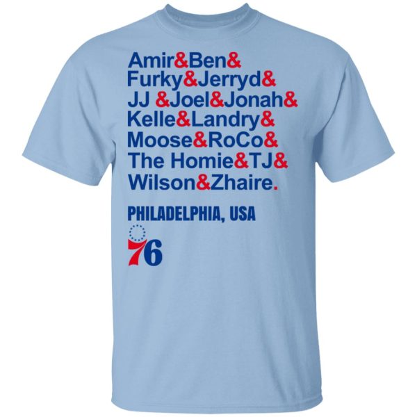 Amir &amp Ben &amp Furky &amp Jerryd Philadelphia USA 76 T-Shirts, Hoodies, Sweater