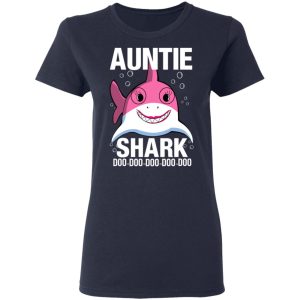 Auntie Shark Doo Doo Doo Doo Doo T Shirts 3