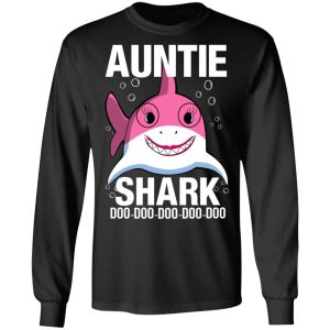 Auntie Shark Doo Doo Doo Doo Doo T Shirts 5