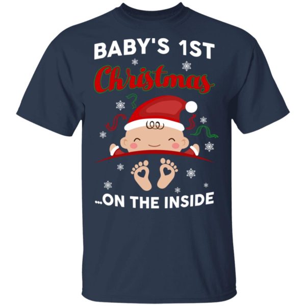 Baby’s 1st Christmas On The Inside T-Shirts, Hoodies, Sweater