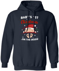 Baby's 1st Christmas On The Inside T Shirts Hoodies Sweater 7