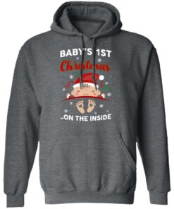 Baby's 1st Christmas On The Inside T Shirts Hoodies Sweater 8