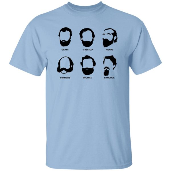 Beards And Generals Union Grant Sherman Meade Burnside Thomas Hancock T-Shirts, Hoodie, Sweatshirt