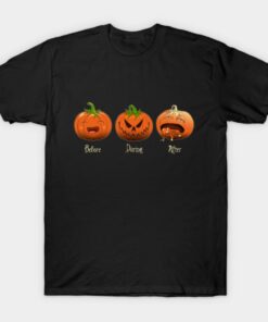 Before During After Halloween Time T shirt 1