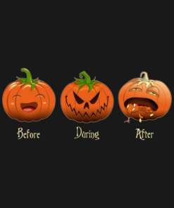 Before During After Halloween Time T shirt 2