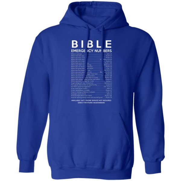 Bible Emergency Numbers T-Shirts, Hoodies, Sweater