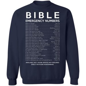 Bible Emergency Numbers T Shirts Hoodies Sweater 12