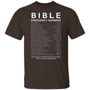 Bible Emergency Numbers T Shirts Hoodies Sweater 3