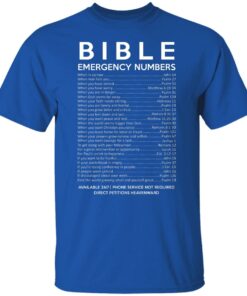 Bible Emergency Numbers T-Shirts, Hoodies, Sweater 7 Bible Emergency Numbers T Shirts Hoodies Sweater 5