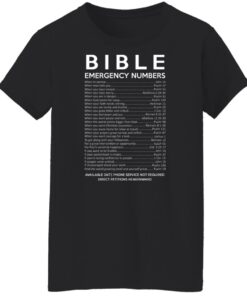 Bible Emergency Numbers T-Shirts, Hoodies, Sweater 8 Bible Emergency Numbers T Shirts Hoodies Sweater 6