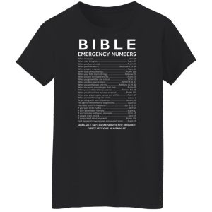 Bible Emergency Numbers T Shirts Hoodies Sweater 6