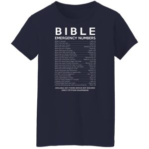 Bible Emergency Numbers T Shirts Hoodies Sweater 7