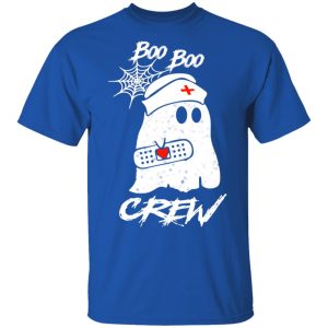 Boo Boo Crew Nurse Ghost Funny Halloween Costume Gift Shirt 12