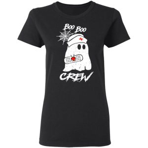 Boo Boo Crew Nurse Ghost Funny Halloween Costume Gift Shirt 13