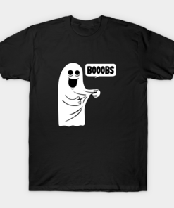 Boo Boobs Funny Halloween T shirt 1