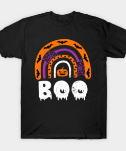 Boo Rainbow Halloween T shirt 1