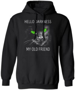 Cat Lovers Hello Darkness My Old Friend T Shirts 6