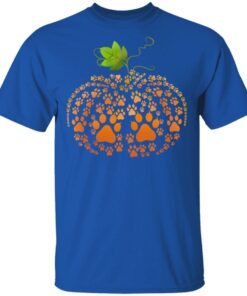 Cat Paw Print Pumpkin Halloween T Shirts 12