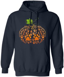 Cat Paw Print Pumpkin Halloween T Shirts 7