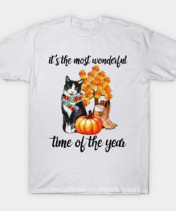 Cat its the most wonderful time of the year Halloween T shirt 1