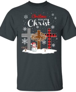 Christmas Begins With Christ Shirt 10