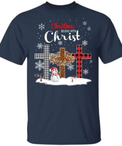 Christmas Begins With Christ Shirt 11