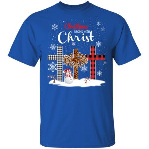 Christmas Begins With Christ Shirt 12