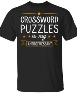 Crossword Puzzles Is My Antidepressant Gaming Shirt 1