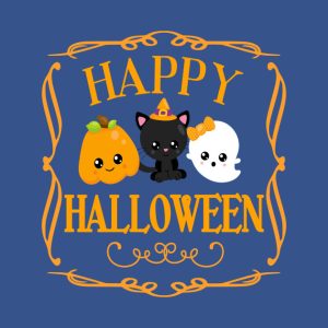 Cute Black Cat Ghost Pumpkin Halloween T shirt 2