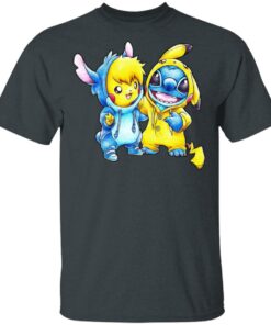 Cute Stitch Pokemon T Shirts 10