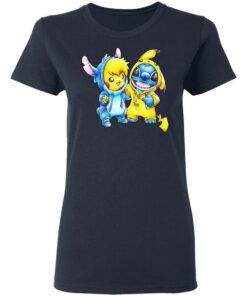 Cute Stitch Pokemon T Shirts 3