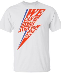 David Bowie We Can Be Heroes Just For One Day T-Shirts 10 David Bowie We Can Be Heroes Just For One Day T Shirts 8