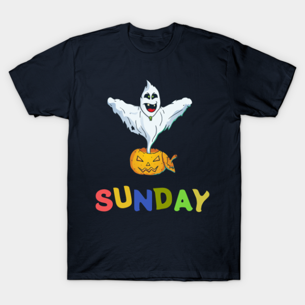 Day of the week Halloween Group Costume Sunday T-shirt